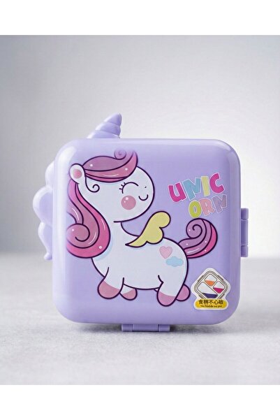 LaxSon Kids Unicorn 304 Stainless Steel Bento Lunch Box with 3 Compartments &...