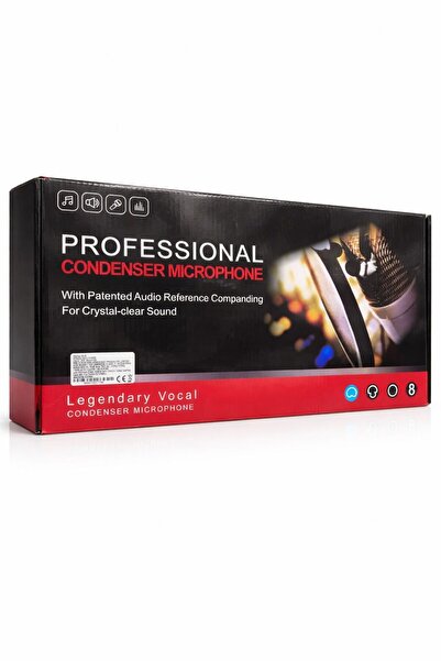 GLR professıonal condenser mıcrophone filtreli ve standlı 2'li mikrafon