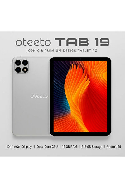 OTEETO Ateto Tab 19 - Android 14 tablet with a 10.1-inch screen, 12GB RAM, an...