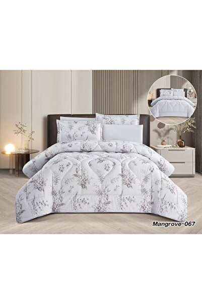 Asia Soft and cool summer floral Double bed sheet set - 6 pieces - double Duvet