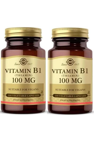 Solgar Vitamin B1 Thiamin 100 Mg 100 Vegetable Capsules 2 Pieces