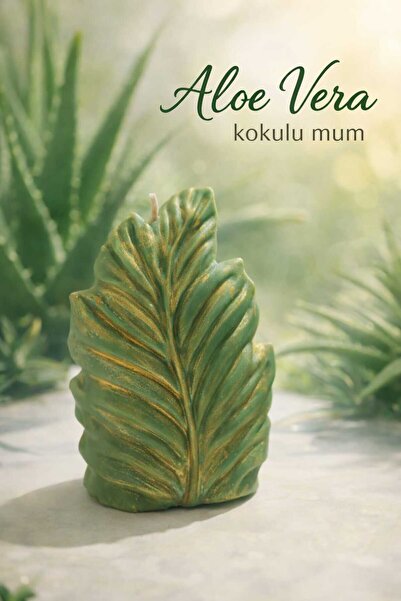 HÂL-İ ŞİFA Kokulu Dekoratif Yaprak Mum – El Yapımı Soya Wax