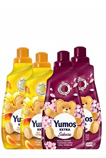 Yumoş Extra Konsantre Çamaşır Yumuşatıcısı 2xSakura 2xHanımeli