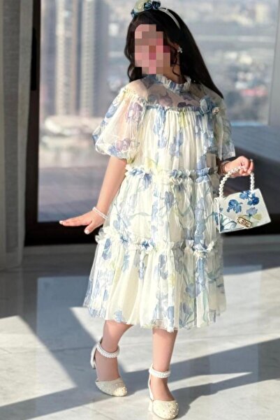 Alesaei-mondo tondo (فستان بناتي مورد نص كم 7285)