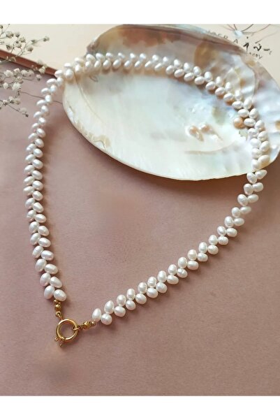 DURAN TAKI TASARIM Gerçek İnci Gümüş Kolye