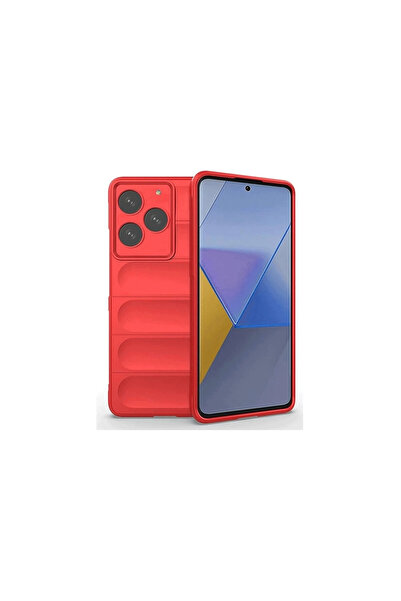 eco port حافظة جنرال موبايل إيرا 50 من السيليكون المثالي - أحمر