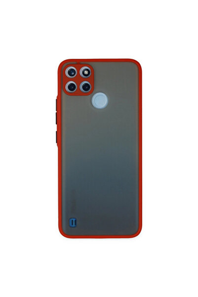 FREEDOM STOREE حافظة Realme C21y غطاء سيليكون مونتريال سيليكون - أحمر