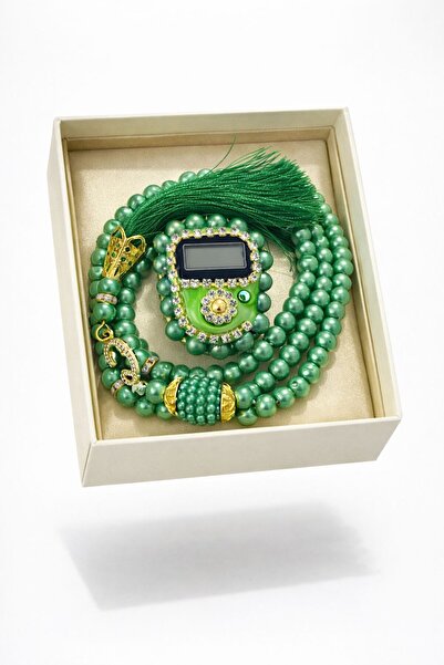 ATLASAKSESUARR Hediyelik Ful Taşlı Zikirmatik Ve Tesbih seti Kutulu