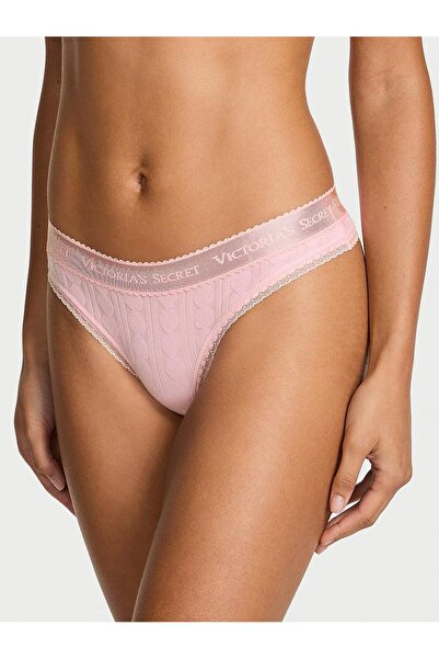 Victoria's Secret Logo Detaylı Kalpli Tanga