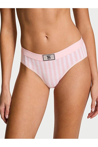 Victoria's Secret Sparkly Logo Cotton Hiphugger Panties