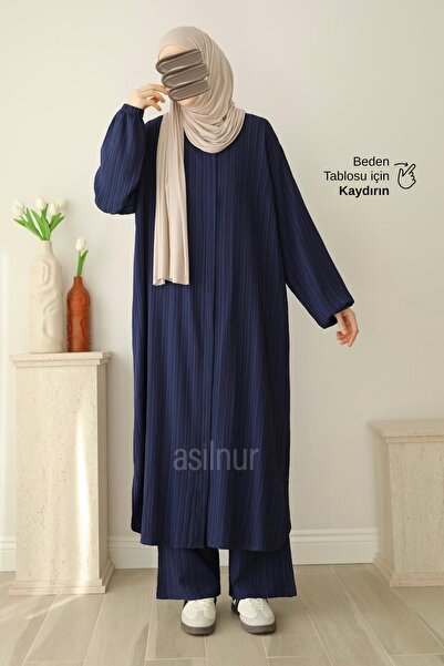 ASİLNUR Ravza Umre Set Navy Blue
