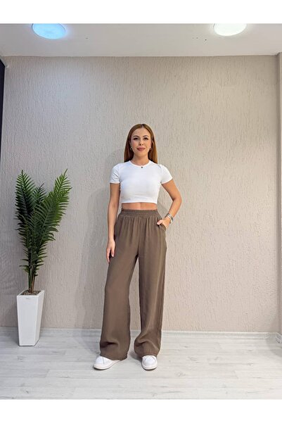 İrka Moda Tensel Kumaş Dokuma Pantolon