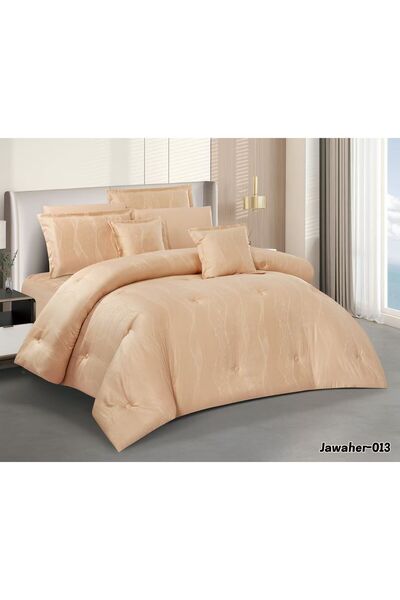Asia Bridal Jacquard Soft-Textured Bedspread - 8-Piece Set - Bridal Double Du...