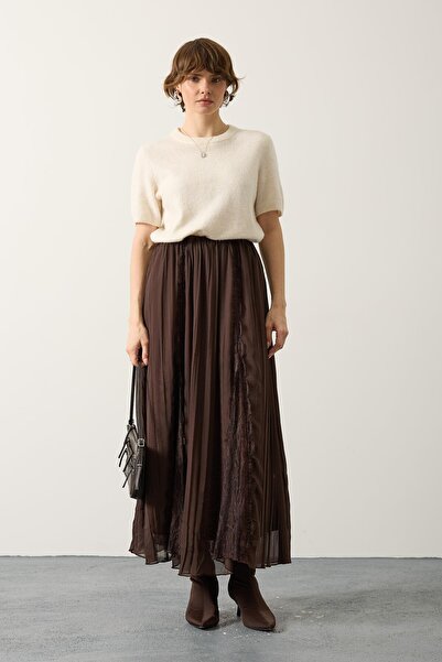 Secret Passion Lingerie New Season Lace Detailed Women's Chiffon Maxi Skirt 3...