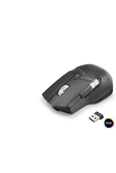 Skygo ماوس لاسلكي W13 ثنائي الوضع 10000 نقطة في البوصة 10 أزرار 1000 هرتز RGB...