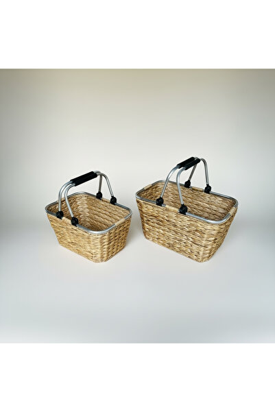 MAZPRO Two-piece wicker picnic basket