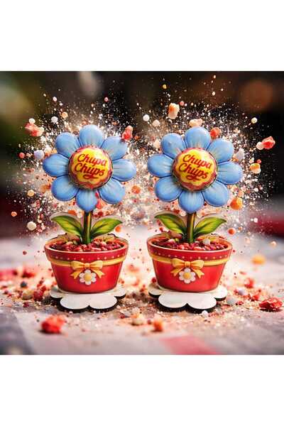 victiny Set of 2 flower-shaped marzipan with lollipops included VICTINY®