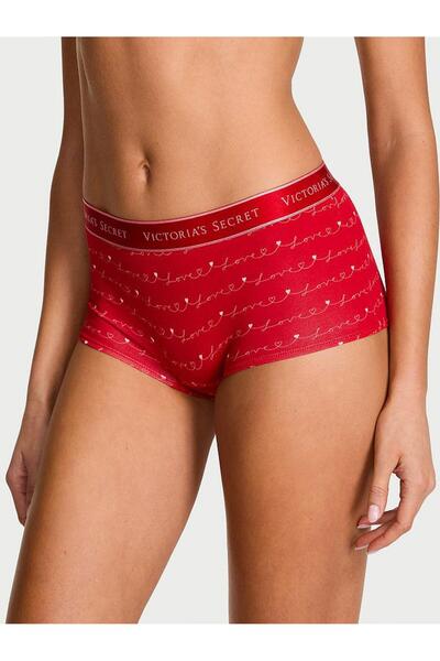 Victoria's Secret Cotton Boyshort Panties with Logo
