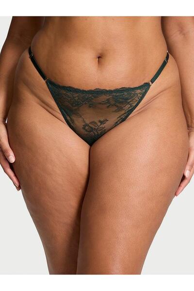 Victoria's Secret Gül Dantelli Ayarlanabilir V-String Külot