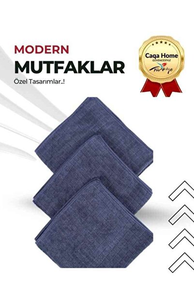 CAQA HOME Microfiber Cleaning Cloth, Pack of 3, 40X40Cm, Non-Marking Ultra Ab...