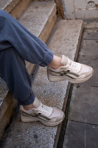 EREN SHOES BAG Ashe (83147-Sms) Non-Slip Sole Sneaker with Mesh Detail and Orthopedic Laces Inside