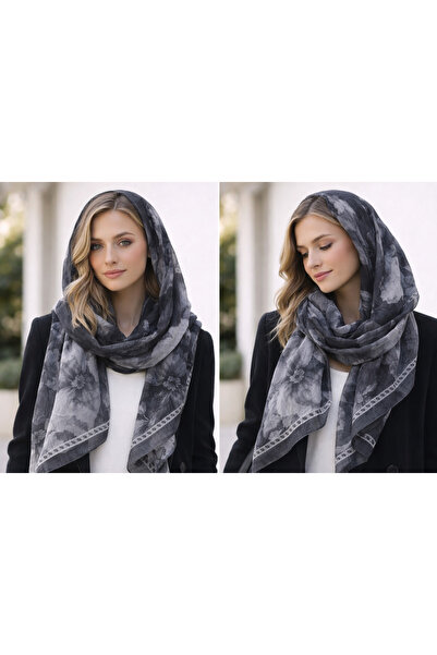 KRAFTELLA Patterned Bamboo Kırınkıl Shawl - Batik Pattern Bamboo Scarf Shawl ...