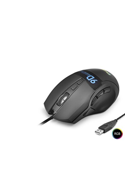Skygo Rgb Mouse 12800 Dpi 10 Tuş Makro 1000Hz Siyah X9