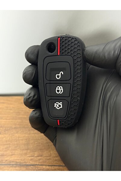 Luxe Aksesuarr غطاء حماية لمفتاح التحكم عن بعد بنمط خلية النحل لسيارات فورد ف...