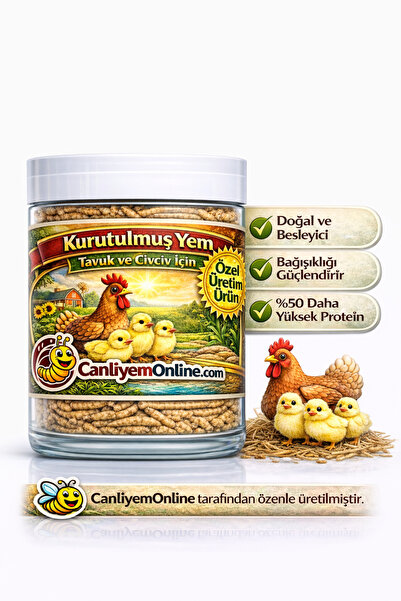 Koçlar Kurutulmuş Yem Tavuk ve civciv yemi 200 adet