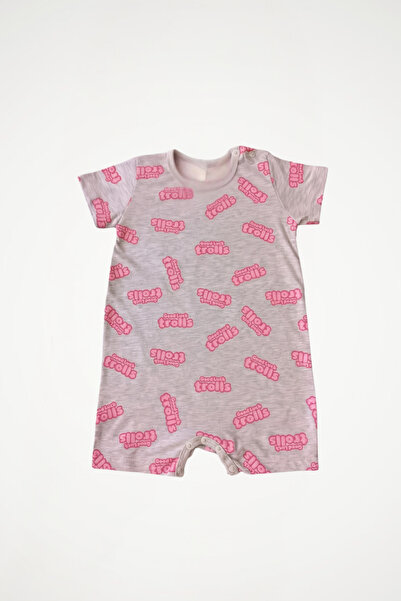 Newteam 100% Cotton Patterned Baby Girl Romper |   Crew Neck, Short Sleeves a...