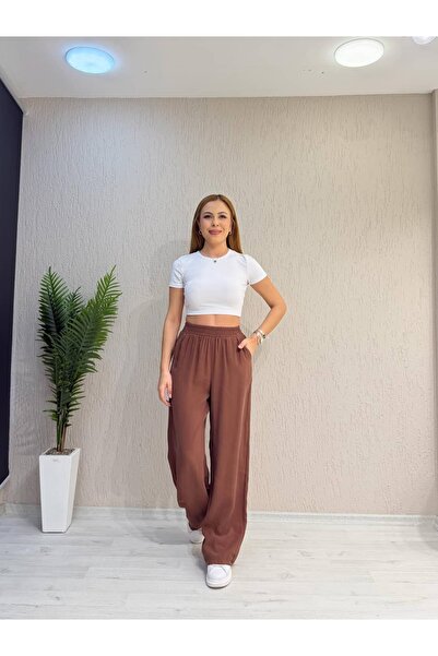 İrka Moda Tensel Kumaş Dokuma Pantolon