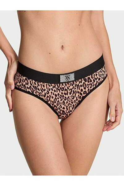 Victoria's Secret Sparkly Logo Cotton Hiphugger Panties