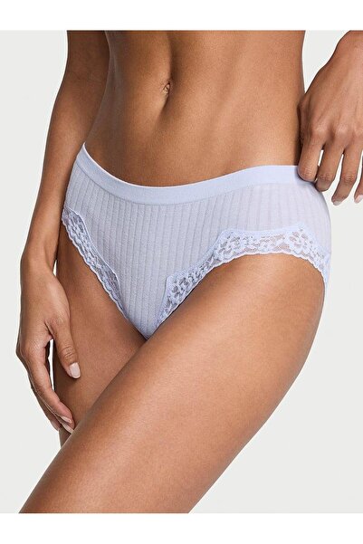 Victoria's Secret درزة مخفية سراويل داخلية من الدانتيل من نوع Ribanalı Hiphugger