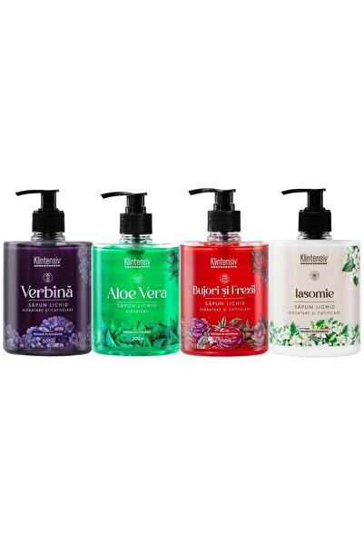 KLINTENSIV Set Sapun Lichid Fresh Collection–Aloe Vera 500ml, Verbină 500ml, ...