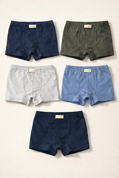 Katia&Bony Boy's 5-Piece Basic Multi-Color Boxer Set
