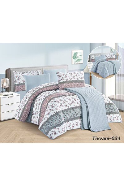 Asia Luxurious summer bridal Double bedspread + 2 comforters - 7-piece set - ...