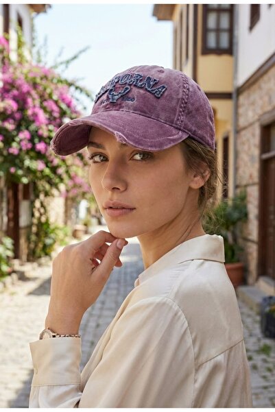 LAGRANZE قبعة كاليفورنيا هيريتيج - قبعة للجنسين بتفاصيل تطريز فاخرة