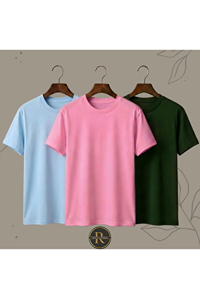 Risil-Nu Company Noul sezon, țesătură premium, unisex, pachet de 3 tricouri b...