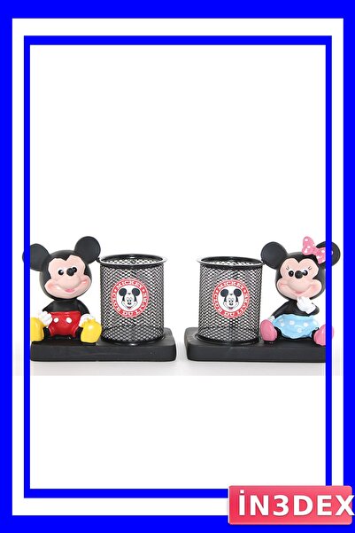 İN3DEX Desktop Pen Holder Organizer Polyester Figured Design