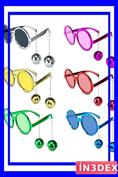 İN3DEX نظارات حفلات ديسكو متحركة بخمسة خيارات من الألوان