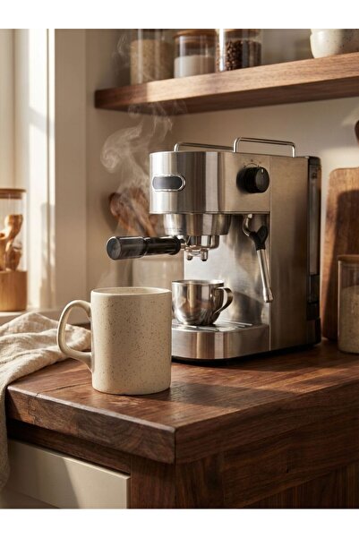 lunara studio ısıya dayanıklı kupa cam bardak 400 ml krem