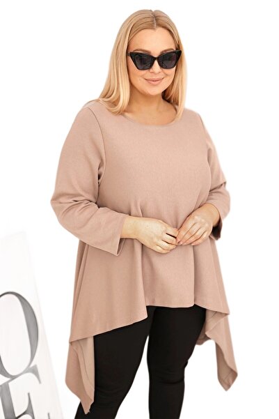 Kesi Tunika damska Plus Size bawełniana o asymetrycznym kroju fango