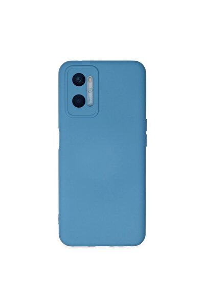 eco port جراب اوبو A96 نانو من الداخل سيليكون مخملي - أزرق