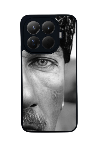 Aksel Kılıf Mi 15 t Pro 5g Compatible Printed, Matte Black, Soft Silicone, Pr...