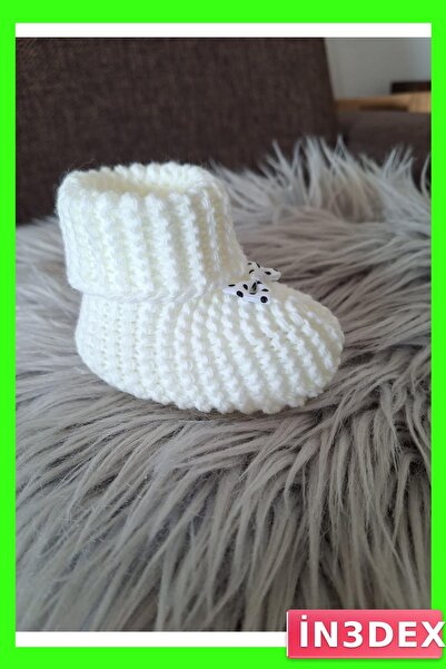 İN3DEX Newborn Knitted Booties Pair 0-6 Months