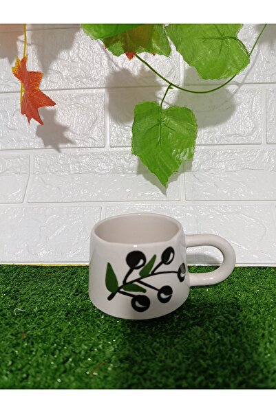 Home Coffee Cup Ceramic "Olive Branch"