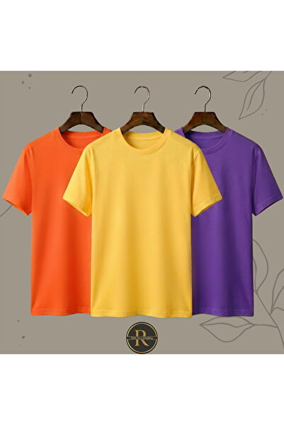 Risil-Nu Company Noul sezon, țesătură premium, unisex, pachet de 3 tricouri b...