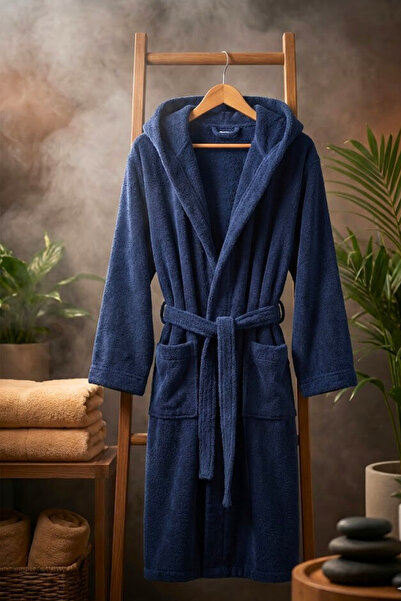 Valmia Home Ultra Large 100% Cotton Hooded Luxury Bathrobe - Available in Kin...