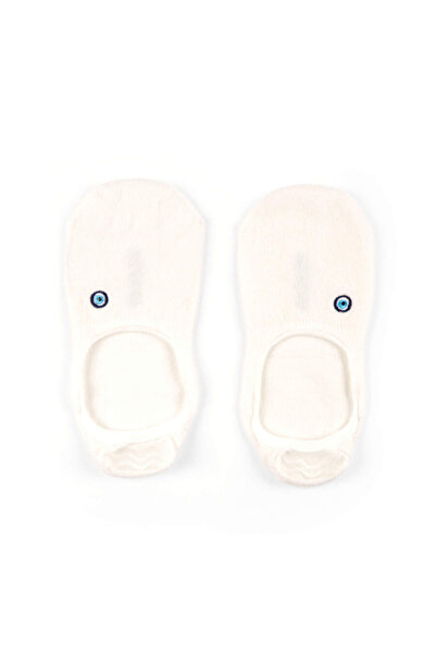 Faik Sönmez Nazar Boncuk Nakışlı Babet Çorap S26CRP030