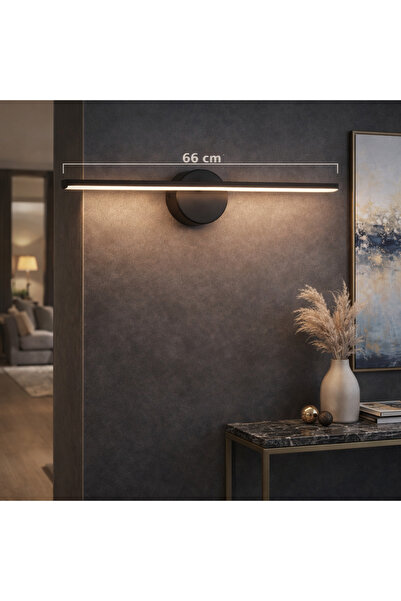 HF DESIGNER Duvar, Ayna, Tablo, Koridor, Cafe, Otel Aydınlatması Led Flüt Aplik-Kuğu Aplik GÜNIŞIĞI 66CM PİLLİ